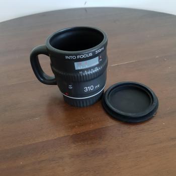 Teapot and Novelty Camera Lens Coffee Keep-Cup